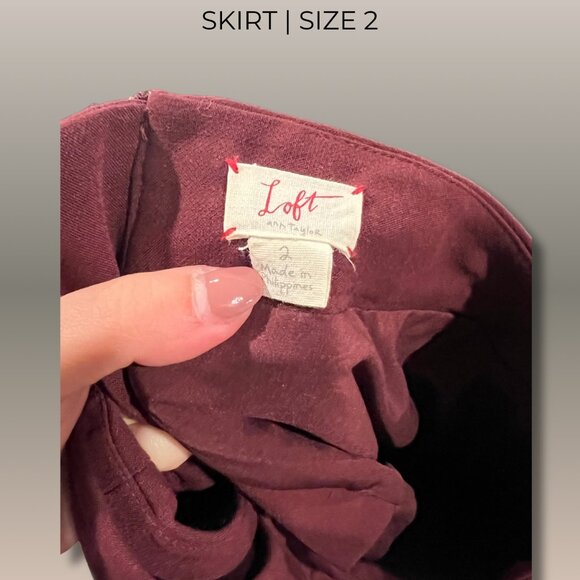 Loft Chic Skirt | US 2 | Gently Worn - Picture 4 of 4